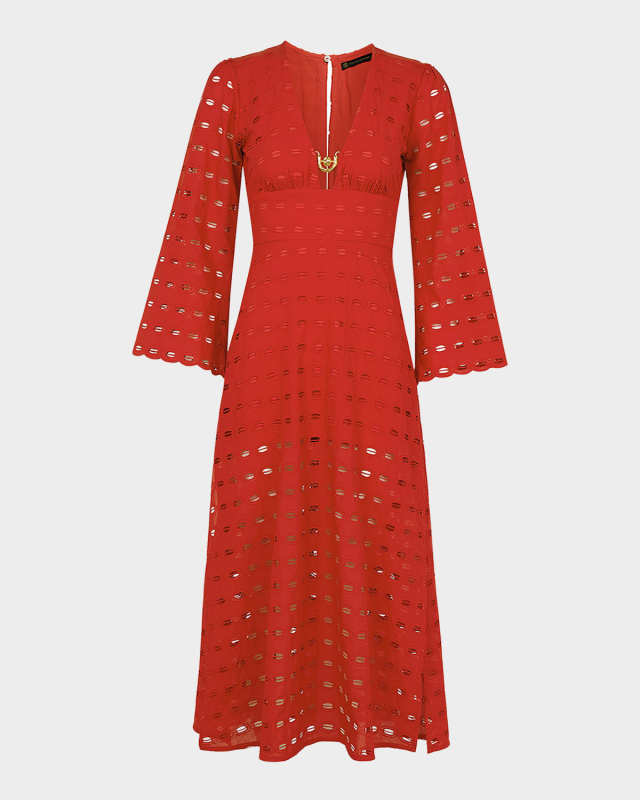 Eyelet Raya Maxi Dress